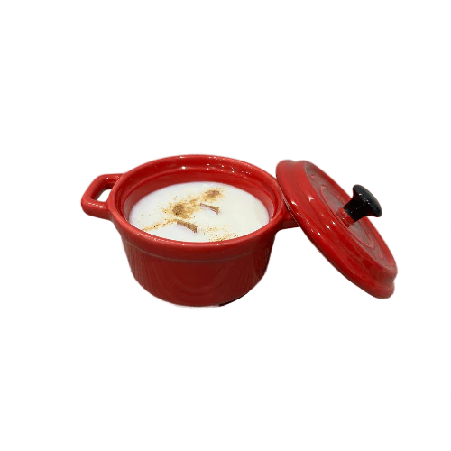 Candela di Palo Santo Cocotte in Pocellana Rossa – Sanctus